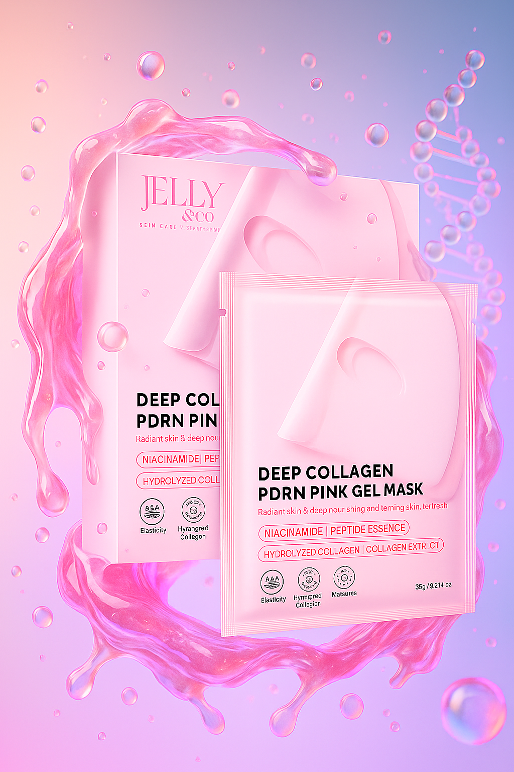 PDRN Gel Face Masks